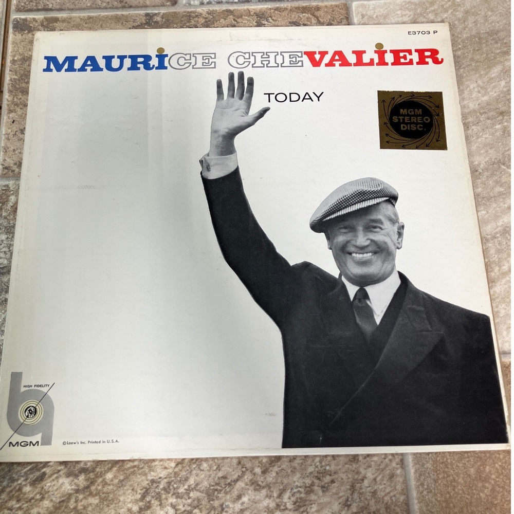 Maurice Chevalier Today Vinyl LP Record MGM E3703 P Stereo 1959 French Vocal Jaz